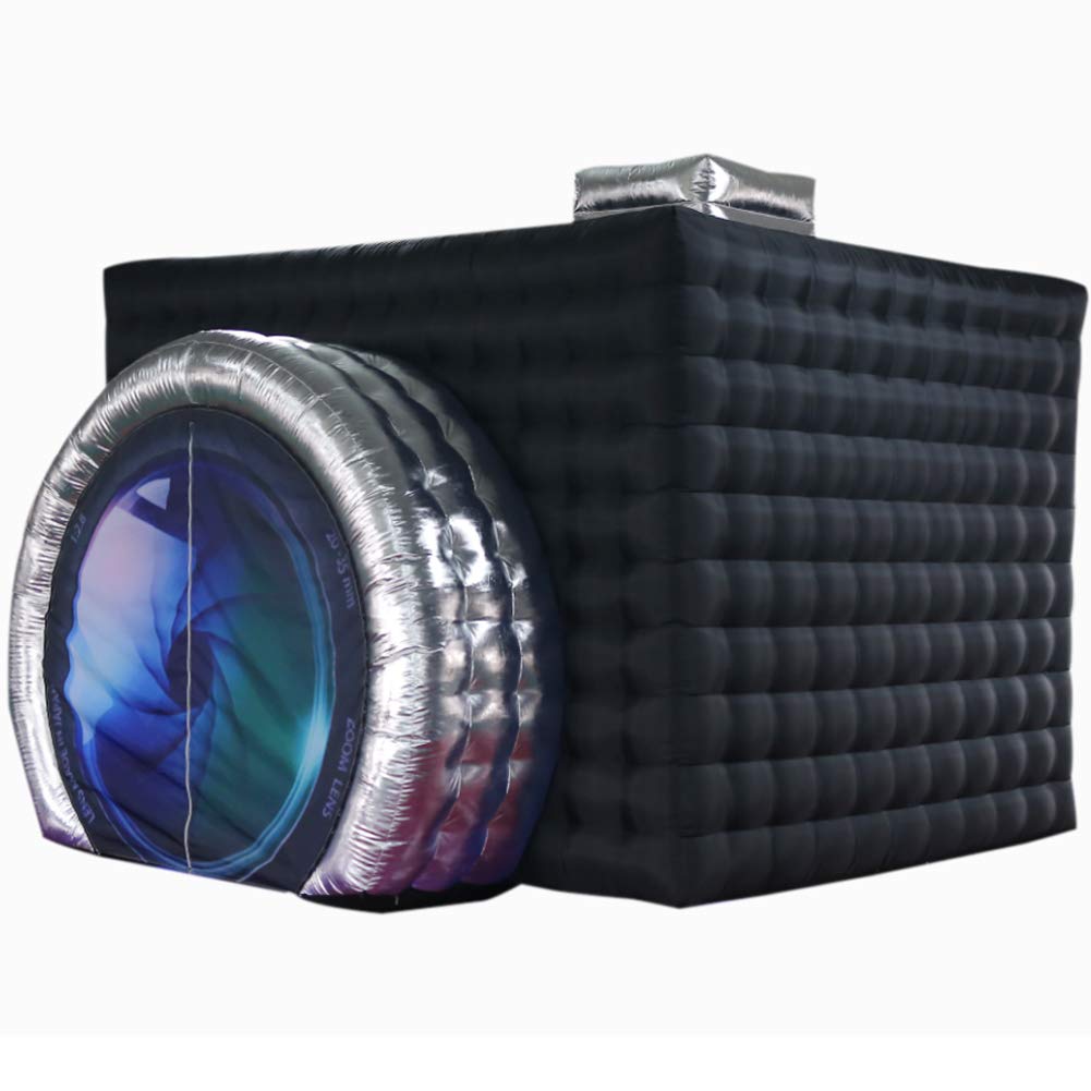 SAYOK Inflatable Party Tent Inflatable Nightclub White Inflatable Camera Photo Booth Enclosure Inflatable Cube Tent for Event, Show, Exhibition, Bars, Clubs, Tourism, Parties